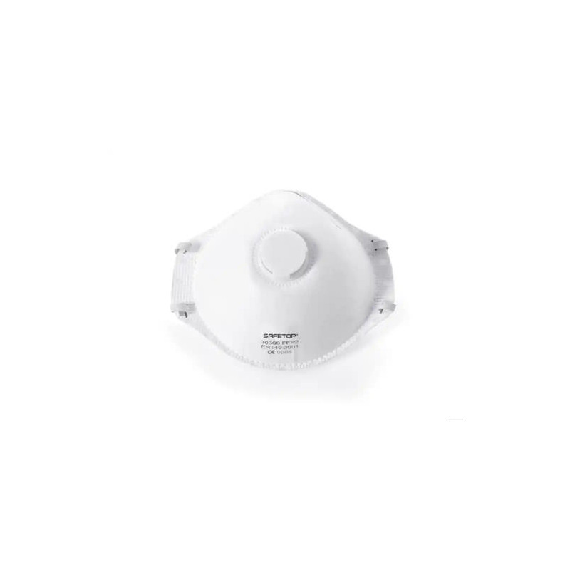 MASCARILLA FACIAL SAFETOP FFP2 NR D PREFORMADA CON VALVULA