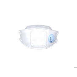MASCARILLA FACIAL SAFETOP FFP2 NR D 3D CON VALVULA PLEGABLE FILTRO PLISADO