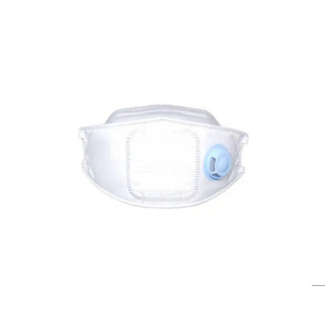 MASCARILLA FACIAL SAFETOP FFP2 NR D 3D CON VALVULA PLEGABLE FILTRO PLISADO