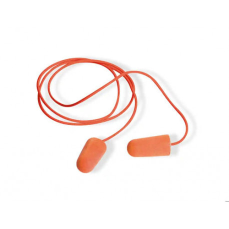 TAPON AUDITIVO SAFETOP PINKIE CORDED PU FOAM CON CORDON SNR 37 DB CAJA DE 200 PARES