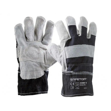GUANTES DE LONA DE ALGODON Y SERRAJE SAFETOP BRICK FIT TALLA 9