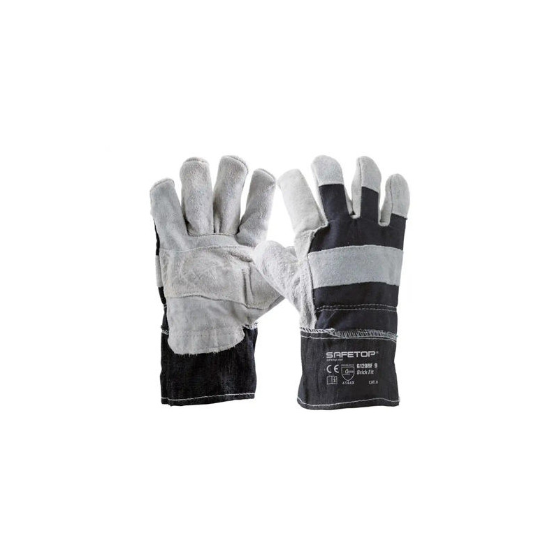 GUANTES DE LONA DE ALGODON Y SERRAJE SAFETOP BRICK FIT TALLA 9