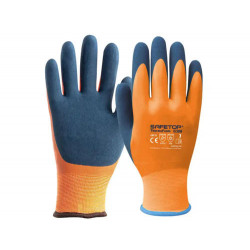 GUANTES DE LATEX SAFETOP THERMOFOAM IMPERMEABLE FORRO ANTIFRIO TALLA 9