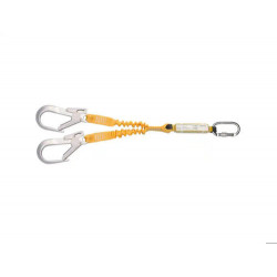 CINTA ELASTICA DOBLE SAFETOP 1,78 M CON ABSORBEDOR Y MOSQUETONES