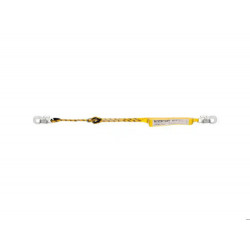 CUERDA SAFETOP REGULABLE CON ABSORBEDOR Y MOSQUETONES 1,98 M