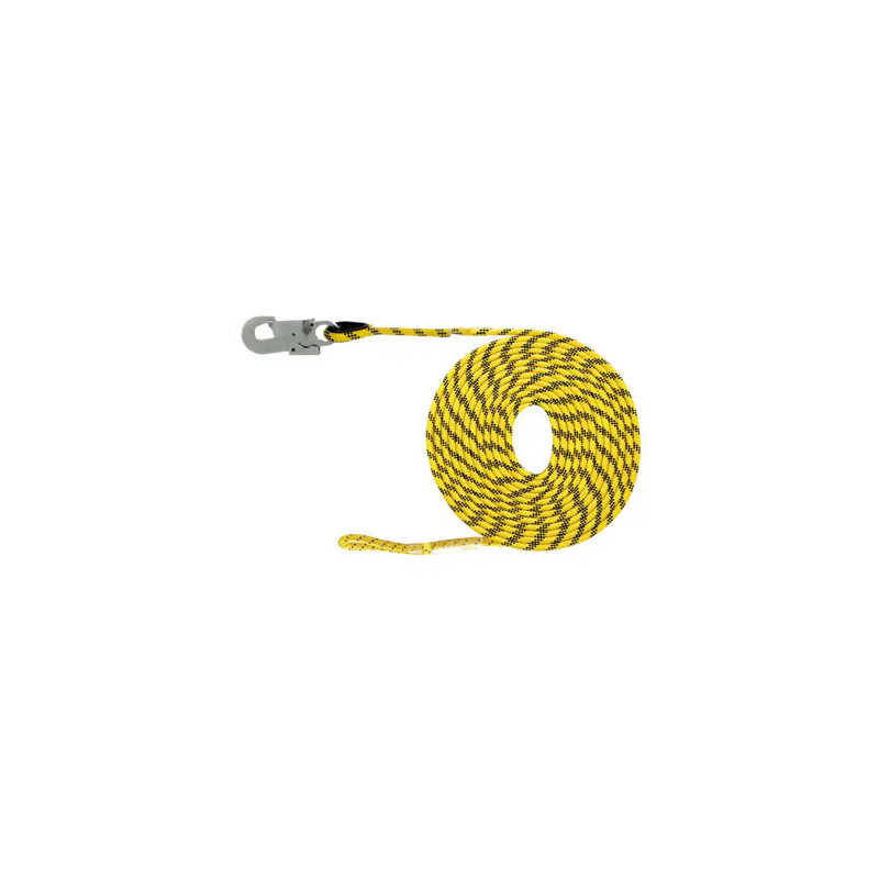 LINEA DE VIDA SAFETOP HORIZONTAL POLIESTER 10,5 MM CON MOSQUETON 5 M