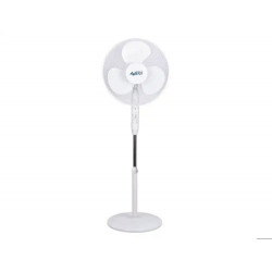 VENTILADOR DE PIE AVANT 45W 3 VELOCIDADES CON MANDO A DISTANCIA BASE REDONDA COLOR BLANCO