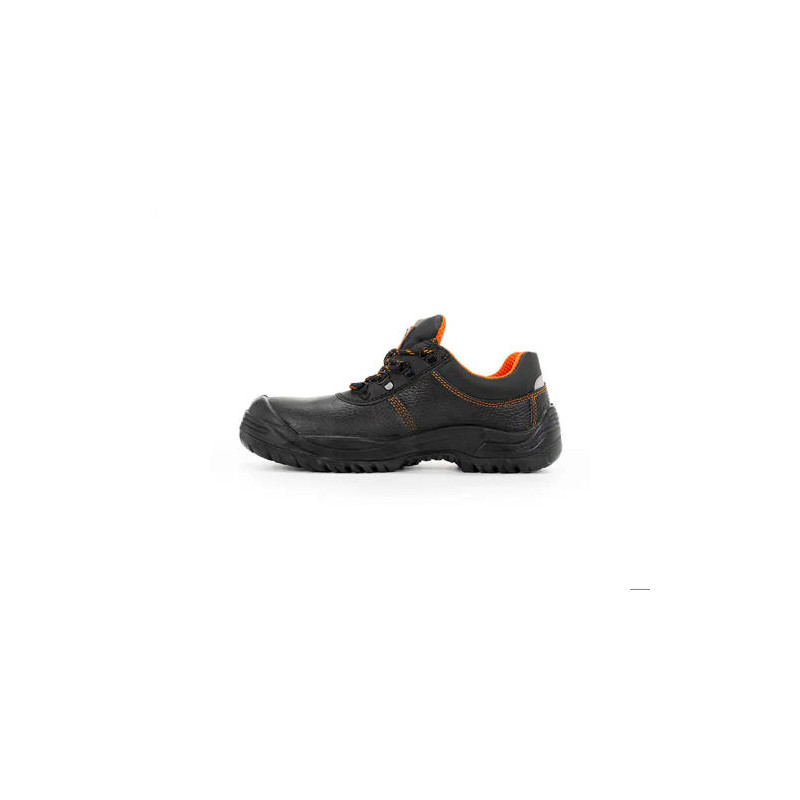 ZAPATOS DE SEGURIDAD SAFETOP ORATIO CUERO GRABADO SUELA DE ACERO ANTIPERFORACION S3 SR TALLA 38 COLO