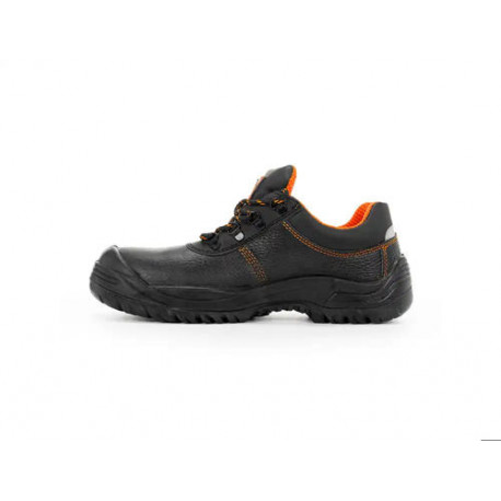 ZAPATOS DE SEGURIDAD SAFETOP ORATIO CUERO GRABADO SUELA DE ACERO ANTIPERFORACION S3 SR TALLA 41 COLO
