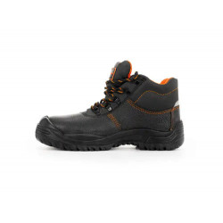 BOTA DE SEGURIDAD SAFETOP EURIO CUERO GRABADO SUELA DE ACERO ANTIPERFORACION S3 SR TALLA 40 COLOR NE