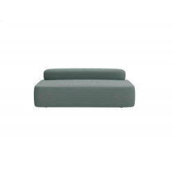 MODULO ROCADA VOLGA-F RECTANGULAR LARGO RESPALDO TOTAL TAPIZADO GRIS 184X92X62 CM