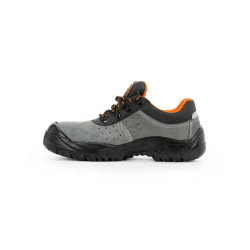 ZAPATOS DE SEGURIDAD SAFETOP TORMIO SERRAJE CUERO TRANSPIRABLE SUELA PU BIDENSIDAD S1 P SR TALLA 43