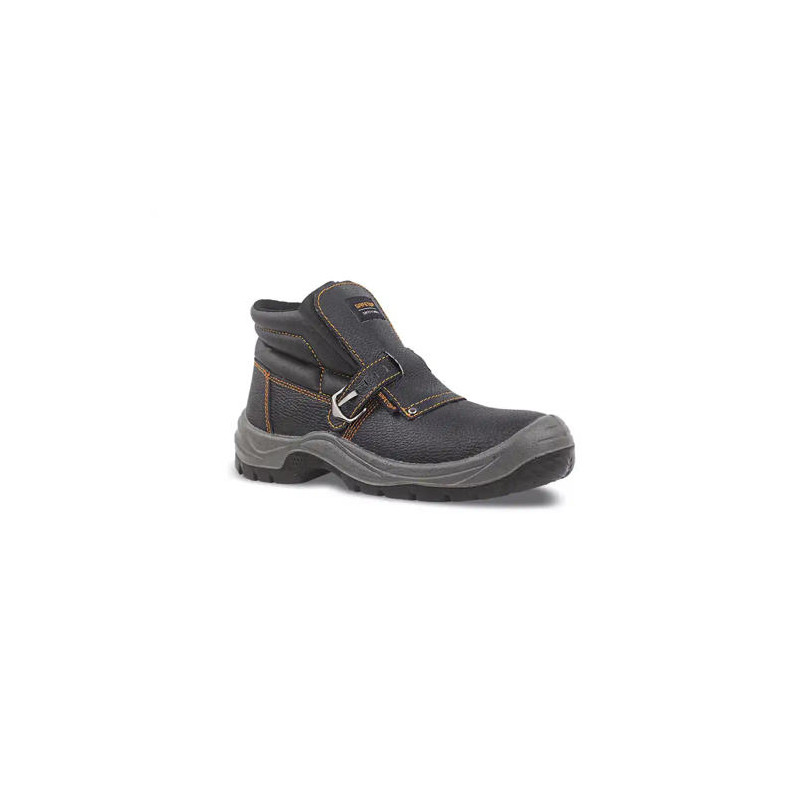 BOTA DE SEGURIDAD SAFETOP NERIO CUERO GRABADO CON HEBILLA ESPECIAL SOLDADURA SUELA PU BIDENSIDAD S3 