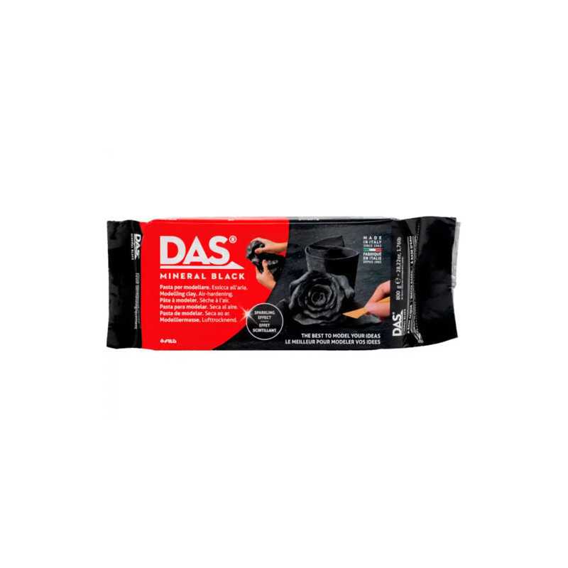 PASTA DE MODELAR DAS MINERAL 400 GR COLOR NEGRO