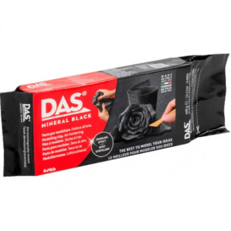 PASTA DE MODELAR DAS MINERAL 800 GR COLOR NEGRO