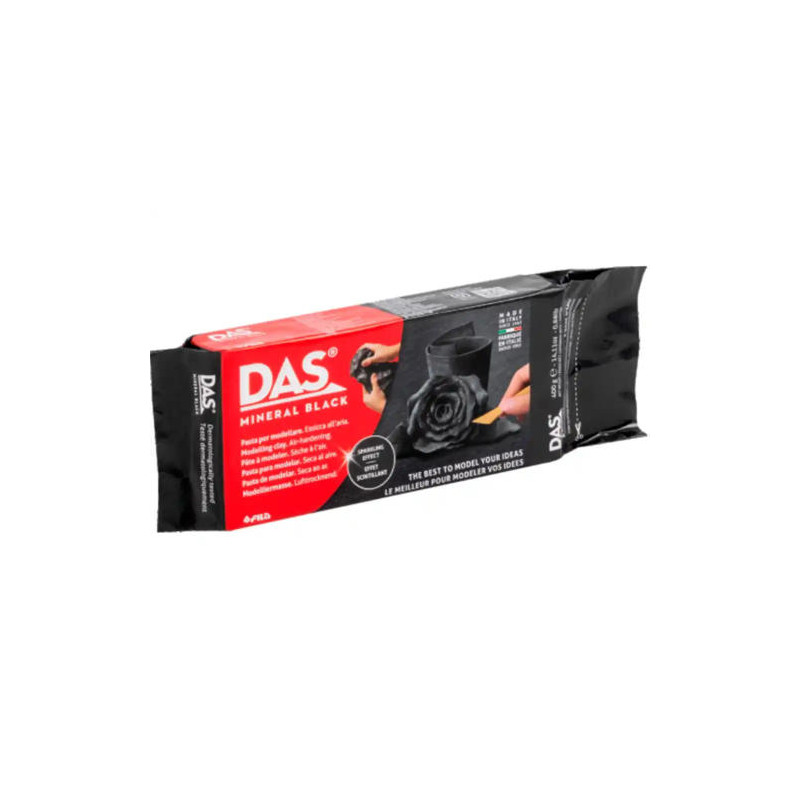 PASTA DE MODELAR DAS MINERAL 800 GR COLOR NEGRO