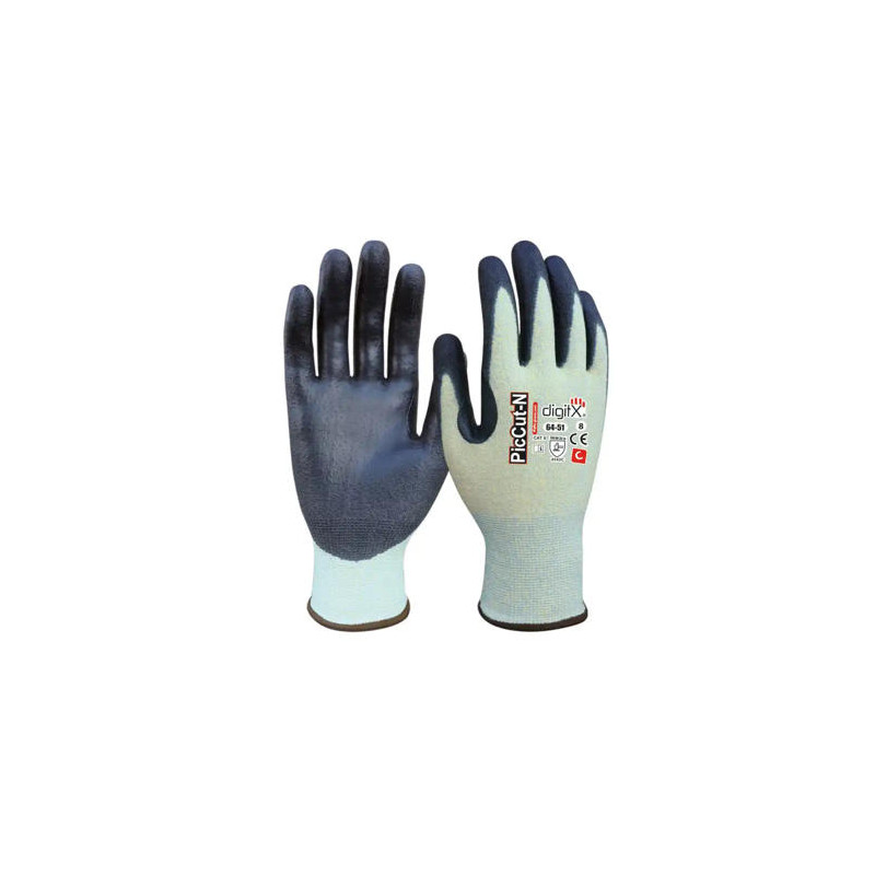 GUANTES DE POLIETILENO SAFETOP PICCUT-N EN388 ANTICORTE CON REFUERZO PULGAR TALLA 10