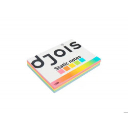 BLOC DE NOTAS ELECTROSTATICAS QUITA Y PON DJOIS 75X100 MM 250 HOJAS 5 COLORES SURTIDOS