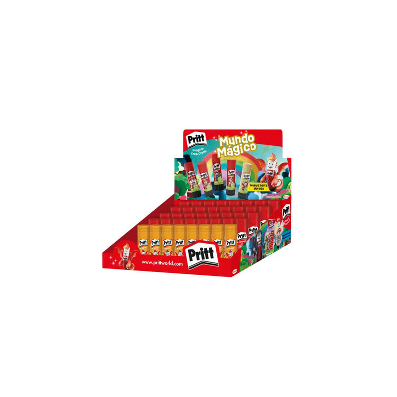 PEGAMENTO PRITT EN BARRA 22 G VAC 2026 EXPOSITOR DE 40 UNIDADES
