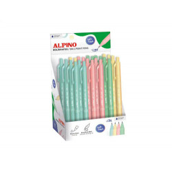 BOLIGRAFO ALPINO SOFT TOUCH AZUL PUNTA 1 MM EXPOSITOR 24 UNIDADES