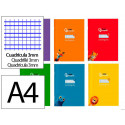 LIBRETA LIDERPAPEL PAUTAGUIA TAPA CARTONCILLO 32H DIN A4 75GR CUADRICULADO PAUTADO 3MM CON MARGEN 6 