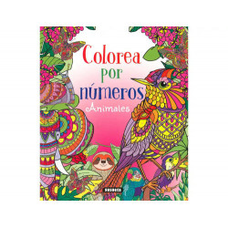 CUADERNO DE COLOREAR SUSAETA ANIMALES COLOREAR POR NUMEROS 64 PAGINAS 21,5X25 CM