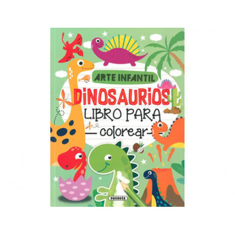 CUADERNO DE COLOREAR SUSAETA DINOSAURIOS 192 PAGINAS 21X28 CM