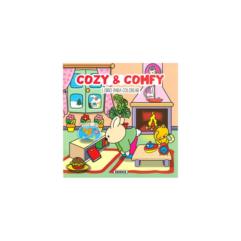 CUADERNO DE COLOREAR SUSAETA 1 COZY&COMFY 48 PAGINAS 24,2X24,2 CM