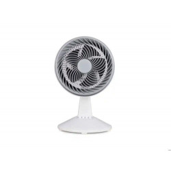 VENTILADOR SOBREMESA DAEWOO HIGH SPEED 80W 3 VELOCIDADES DIAMETRO 25 CM BASE REDONDA COLOR BLANCO