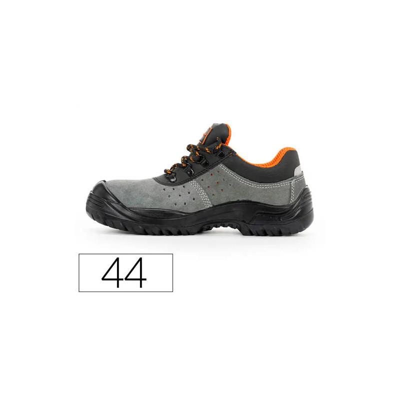 ZAPATOS DE SEGURIDAD SAFETOP TORMIO SERRAJE CUERO TRANSPIRABLE SUELA PU BIDENSIDAD S1 P SR TALLA 44