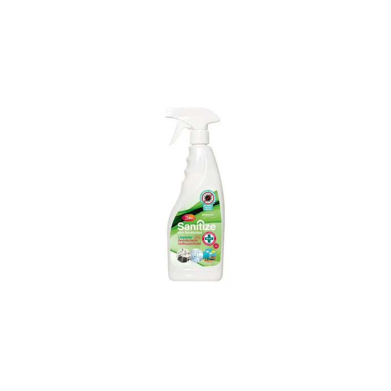 LIMPIADOR DESINFECTANTE ZORKA CON BIOALCOHOL CON PISTOLA PULVERIZADORA 750 ML