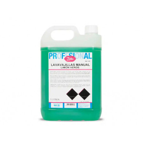 LAVAVAJILLAS MANUAL ZORKA LIMON VERDE GARRAFA 5 LITROS