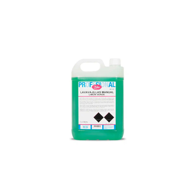 LAVAVAJILLAS MANUAL ZORKA LIMON VERDE GARRAFA 5 LITROS