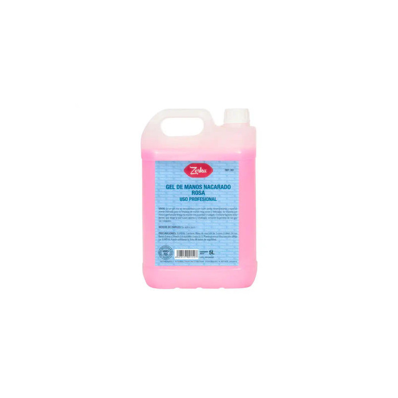 GEL DE MANOS ZORKA ECO ROSA GARRAFA 5 LITROS