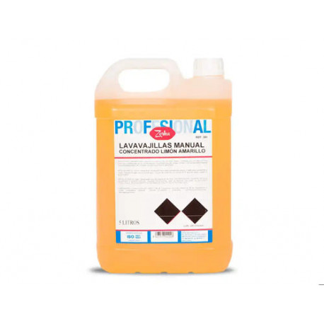 LAVAVAJILLAS MANUAL ZORKA CONCENTRADO LIMON AMARILLO GARRAFA 5 LITROS