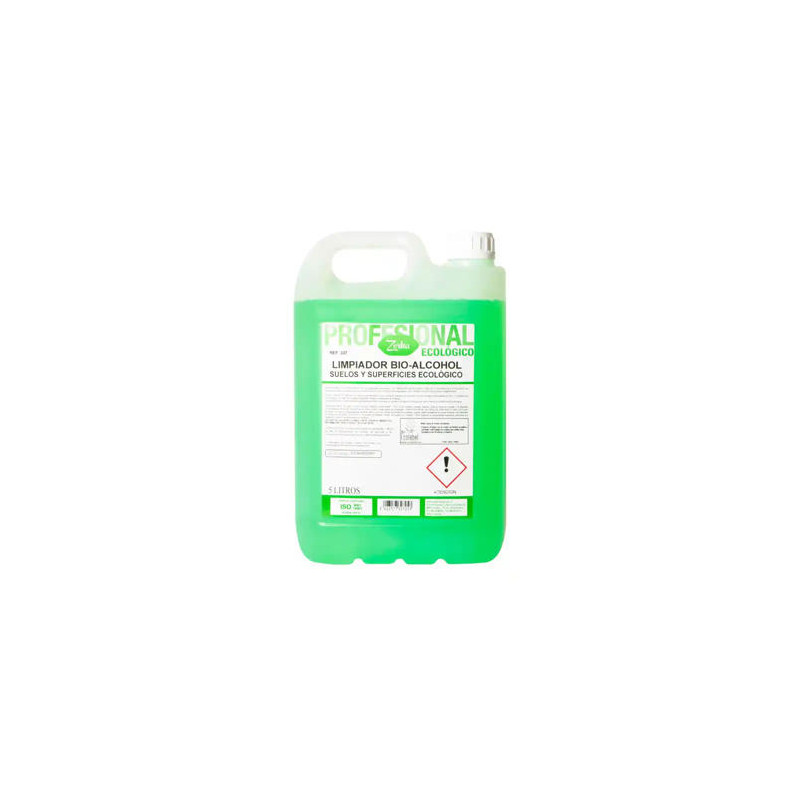 LIMPIADOR MULTIUSOS ZORKA BIO-ALCOHOL ECOLOGICO SUELOS Y SUPERFICIES GARRAFA 5 LITROS