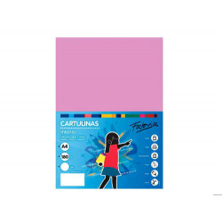 CARTULINA FABRISA A4 180 G LILA PAQUETE DE 50 HOJAS