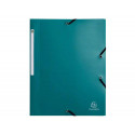 CARPETA EXACOMPTA OPAK GOMAS POLIPROPILENO RECICLADO TRES SOLAPAS DIN A4 COLOR VERDE