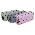 ESTUCHE PORTATODO EXACOMPTA ALGODON RECTANGULAR UNA CREMALLERA CORAZONES 210X60X95 MM