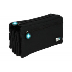 ESTUCHE PORTATODO GRAFOPLAS BITS&BOBS CUADRUPLE COLOR NEGRO 230X120 MM
