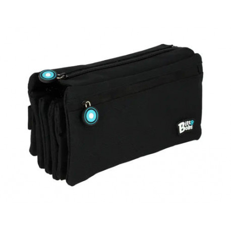 ESTUCHE PORTATODO GRAFOPLAS BITS&BOBS CUADRUPLE COLOR NEGRO 230X120 MM