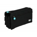 ESTUCHE PORTATODO GRAFOPLAS BITS&BOBS CUADRUPLE COLOR NEGRO 230X120 MM
