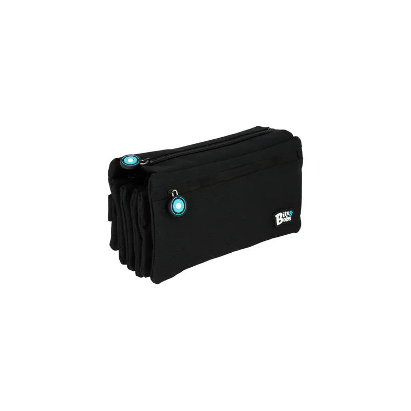 ESTUCHE PORTATODO GRAFOPLAS BITS&BOBS CUADRUPLE COLOR NEGRO 230X120 MM