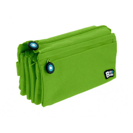 ESTUCHE PORTATODO GRAFOPLAS BITS&BOBS CUADRUPLE COLOR VERDE 230X120 MM