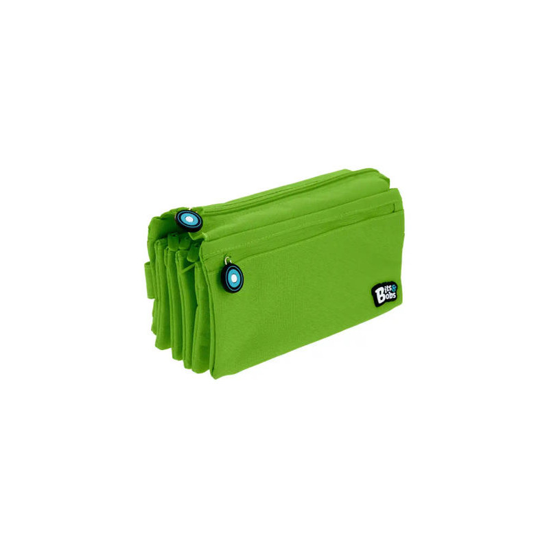 ESTUCHE PORTATODO GRAFOPLAS BITS&BOBS CUADRUPLE COLOR VERDE 230X120 MM