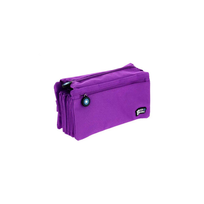 ESTUCHE PORTATODO GRAFOPLAS BITS&BOBS CUADRUPLE COLOR VIOLETA 230X120 MM