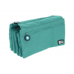 ESTUCHE PORTATODO GRAFOPLAS BITS&BOBS CUADRUPLE COLOR TURQUESA 230X120 MM