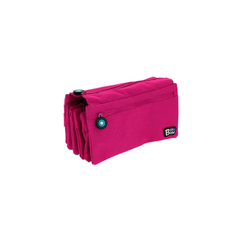 ESTUCHE PORTATODO GRAFOPLAS BITS&BOBS CUADRUPLE COLOR FUCSIA 230X120 MM
