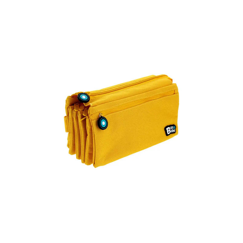 ESTUCHE PORTATODO GRAFOPLAS BITS&BOBS CUADRUPLE COLOR AMARILLO 230X120 MM