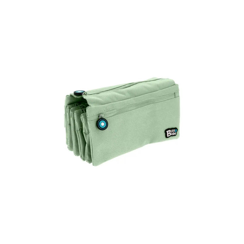 ESTUCHE PORTATODO GRAFOPLAS BITS&BOBS CUADRUPLE COLOR VERDE MENTA 230X120 MM